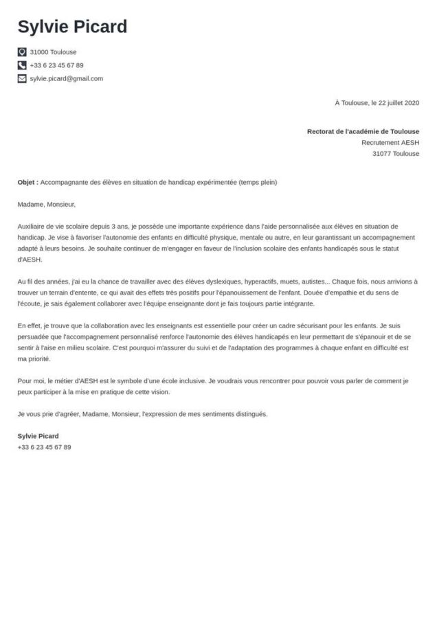 astuces rédaction lettre stage