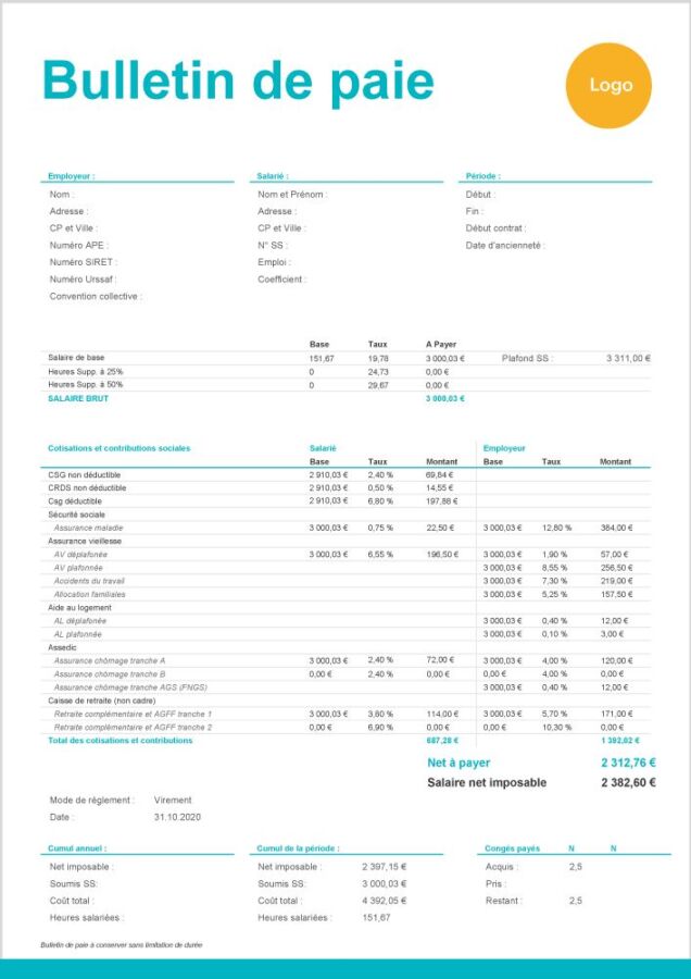 Conversion salaire brut net