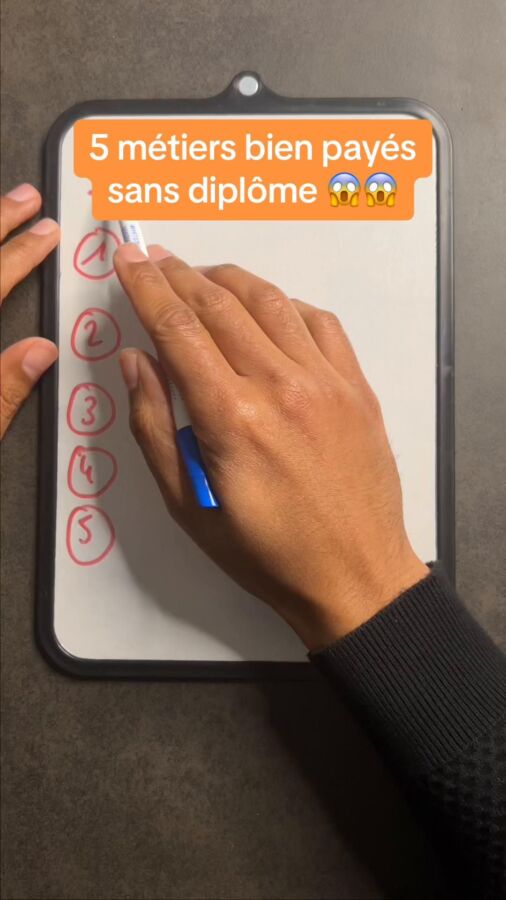 Travail bien payé sans diplôme