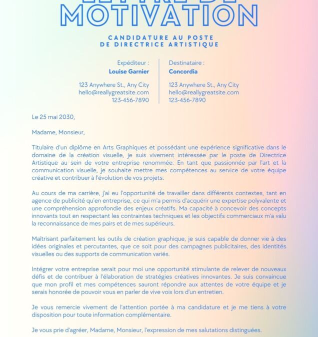 Exemple lettre de motivation parcoursup pour une rédaction efficace