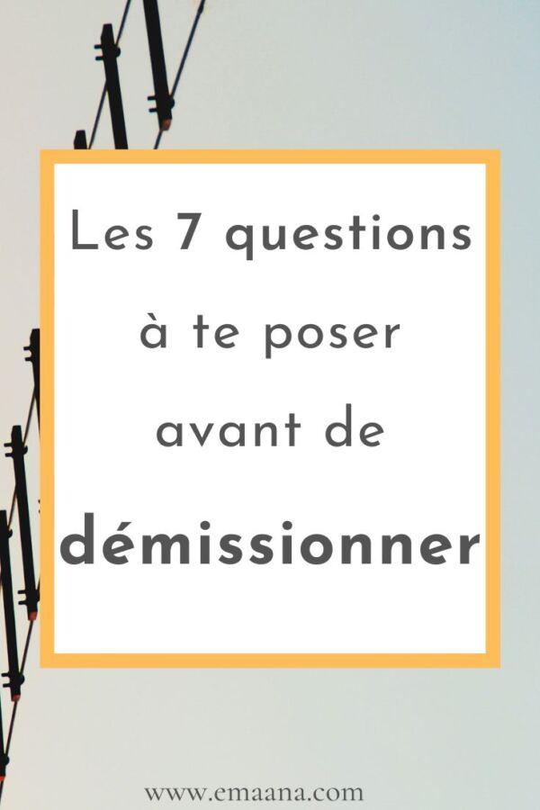Transition professionnelle par démission